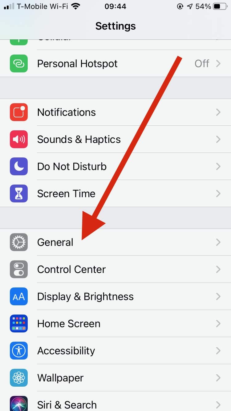 Settings app in iOS - sending encrypted email with iOS Mail