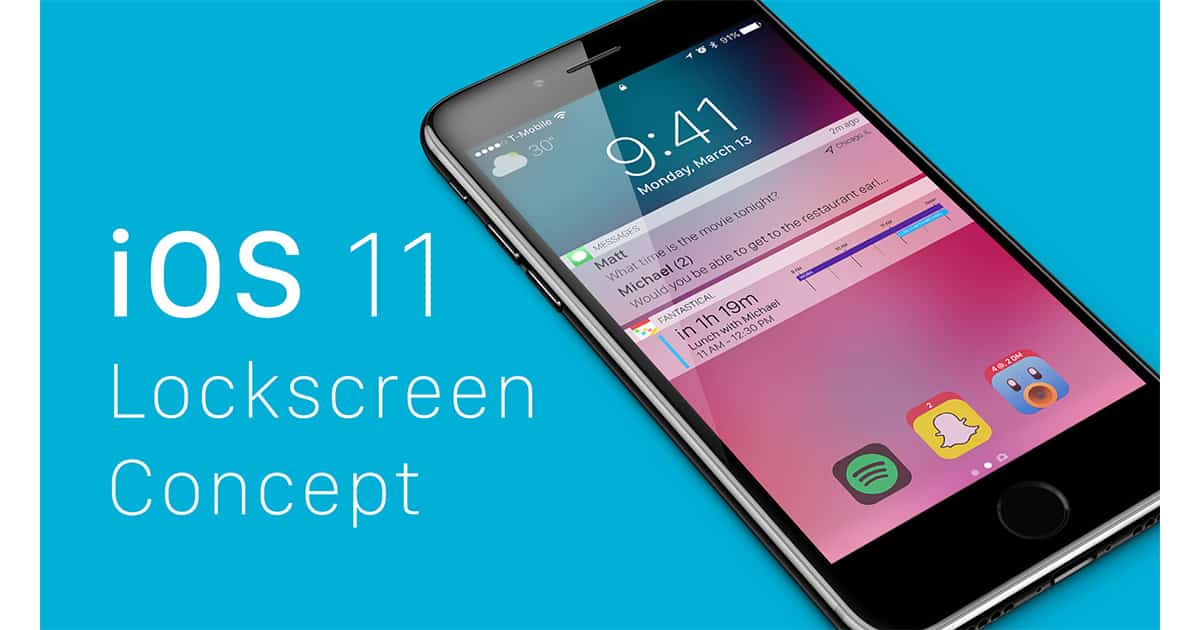 Here’s an iOS 11 Lock Screen Concept We Can Get Behind