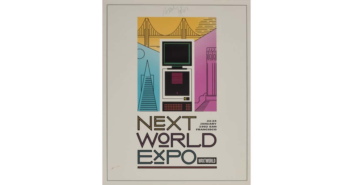 Here’s Your Chance to Buy a Steve Jobs Autographed NexTWORLD Poster
