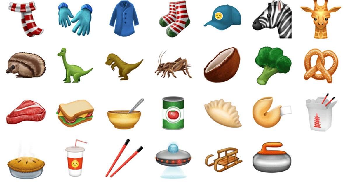 Unicode 10 Emoji examples that may come to the iPhone and Mac
