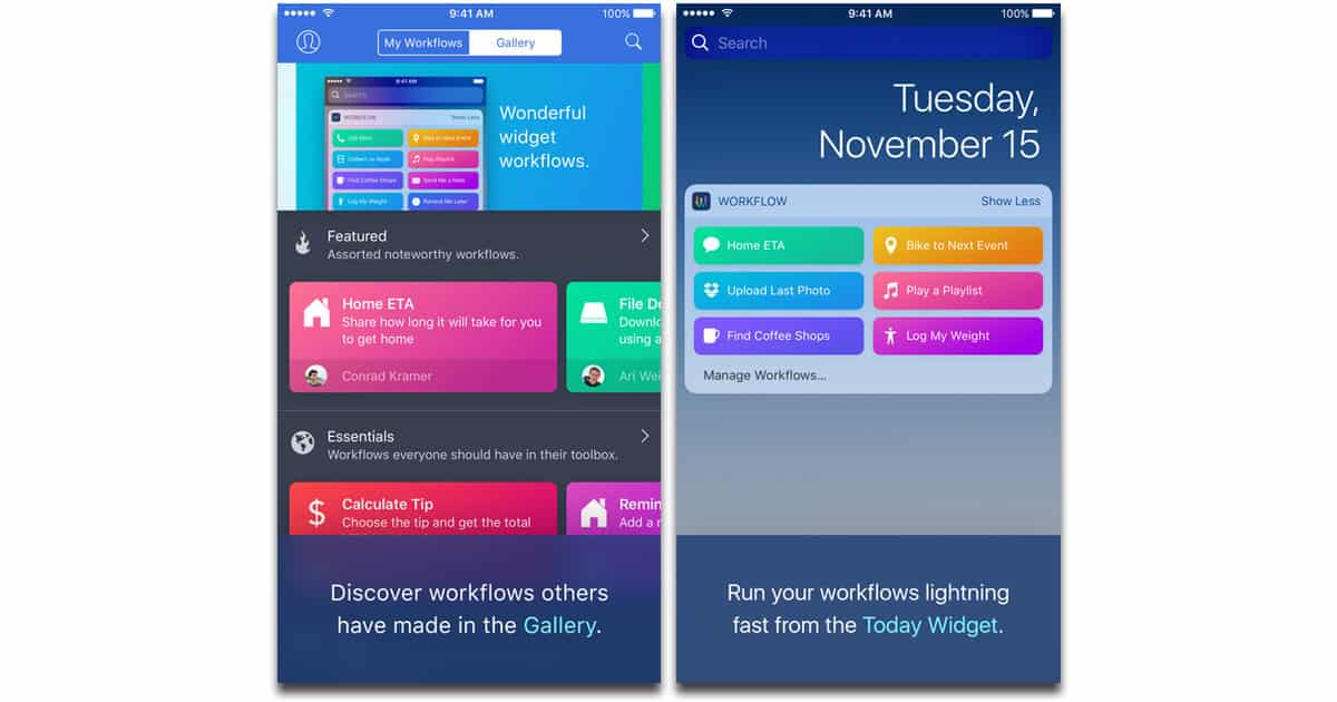 Apple Acquires Workflow App and Developers, Makes Workflow Free Download