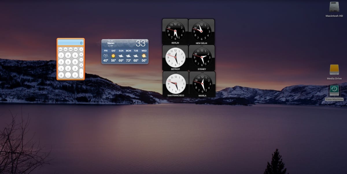 dashboard mac os