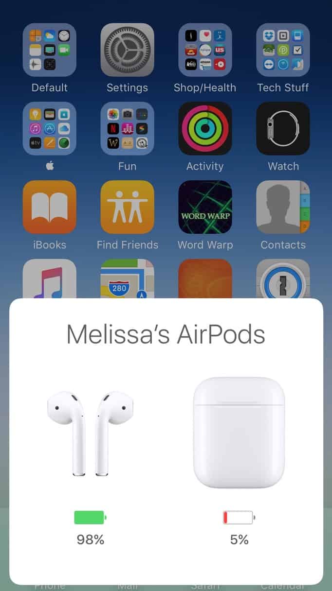 AirPods Pop-Up Charging Indicator on iPhone