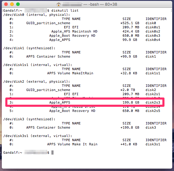 Diskutil delete hfs partition