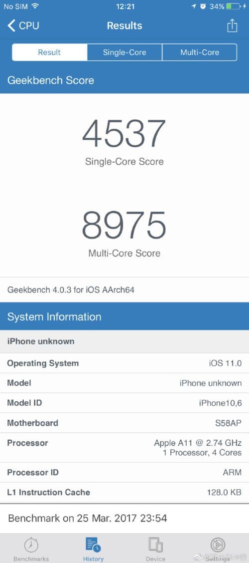 Supposed Geekbench test results show iPhone 8 outperforming Samsung Galaxy S8