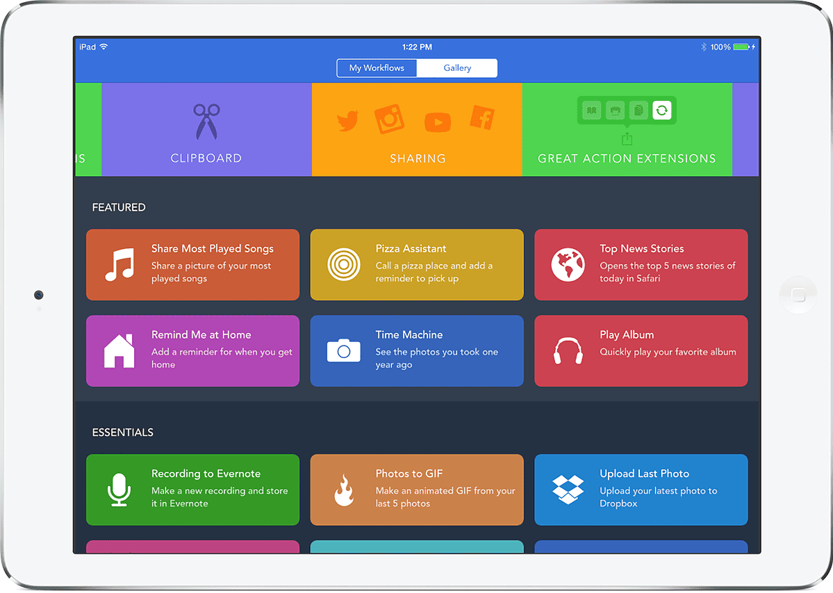 workflow app refund on ipad