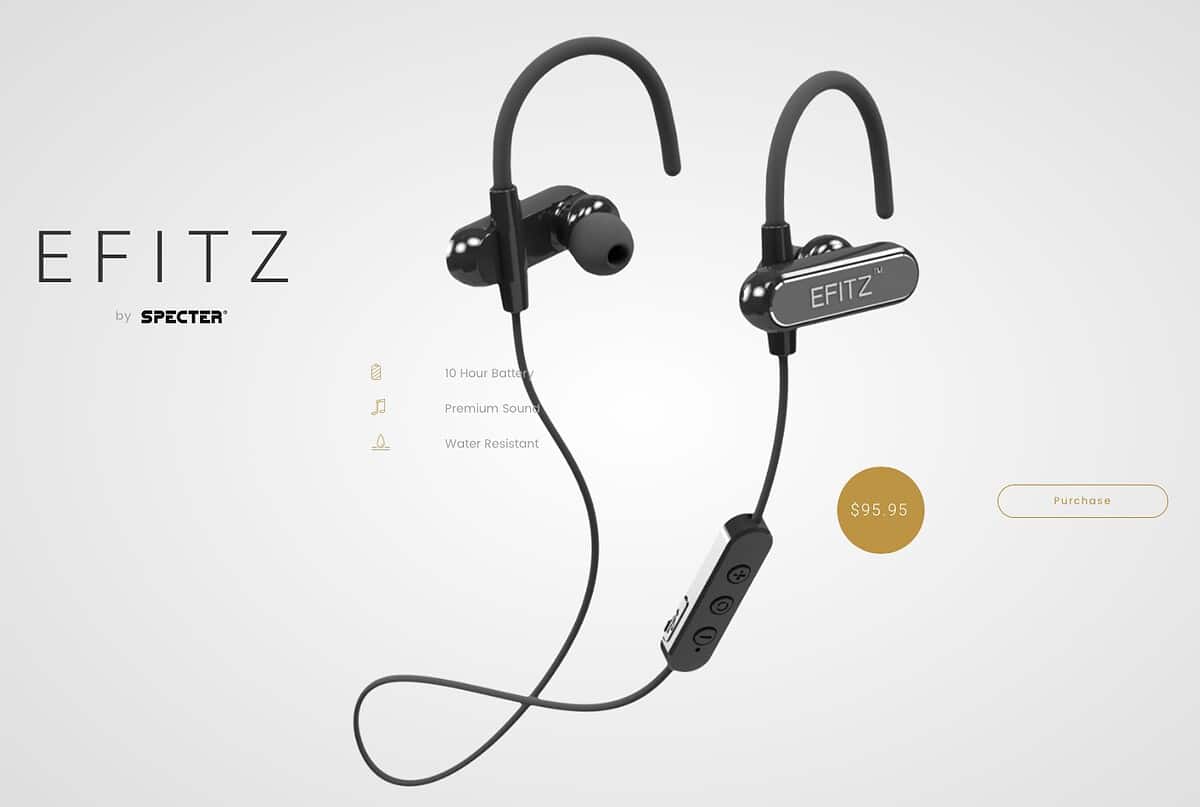 EFITZ by Specter Wireless stay put; sound good; and are comfortable as well.