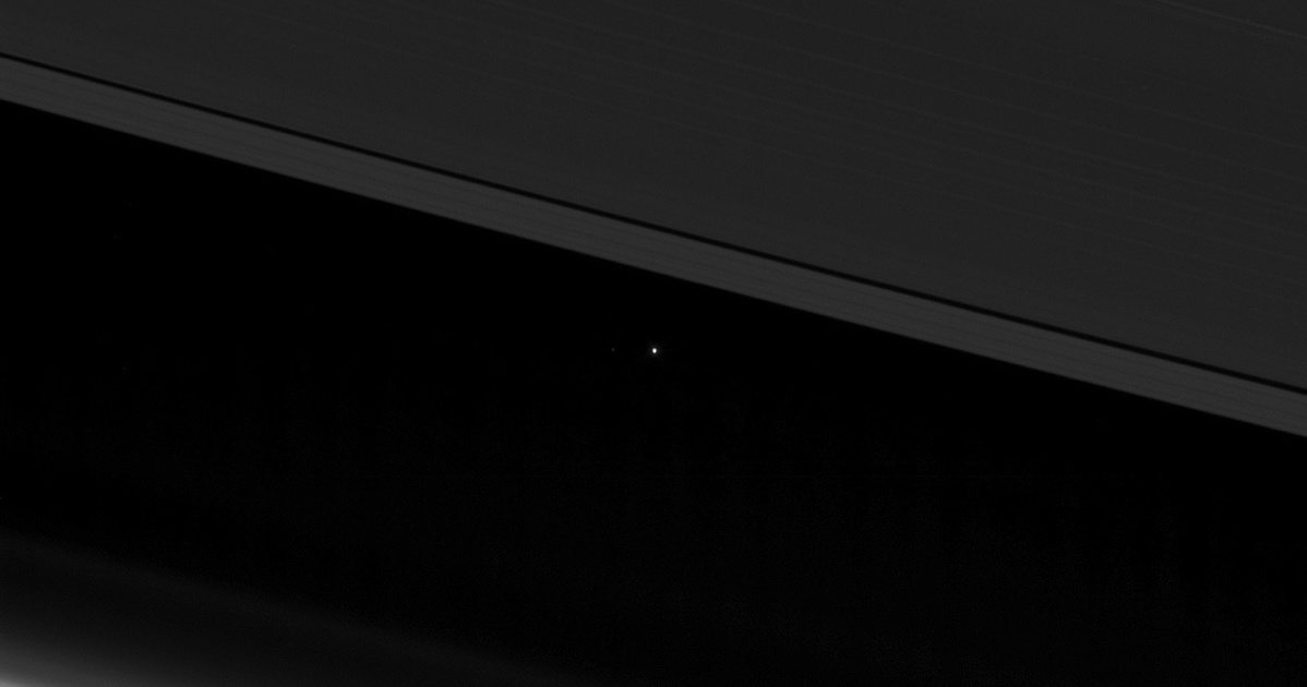 Earth, Pale White Dot, Seen From Saturn’s Rings