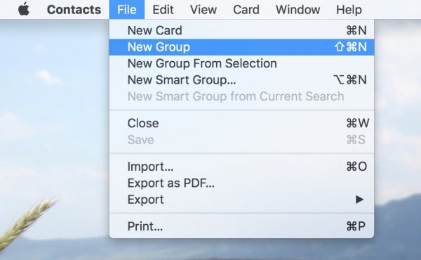 macOS: Archiving Old Contacts