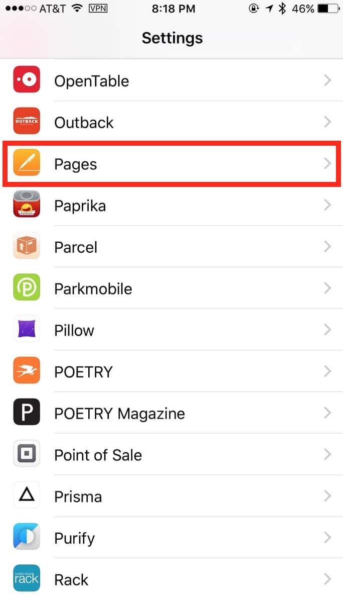 Pages Settings on your iPhone and iPad lets you control if documents on iCloud automatically download