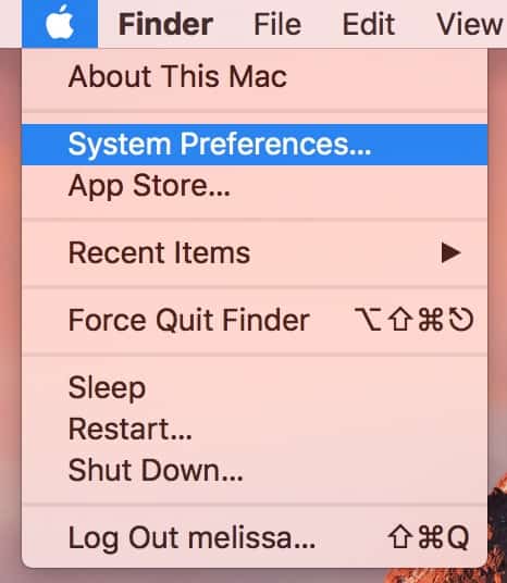 Go to Apple Menu, System Preferences to set a password for your Mac