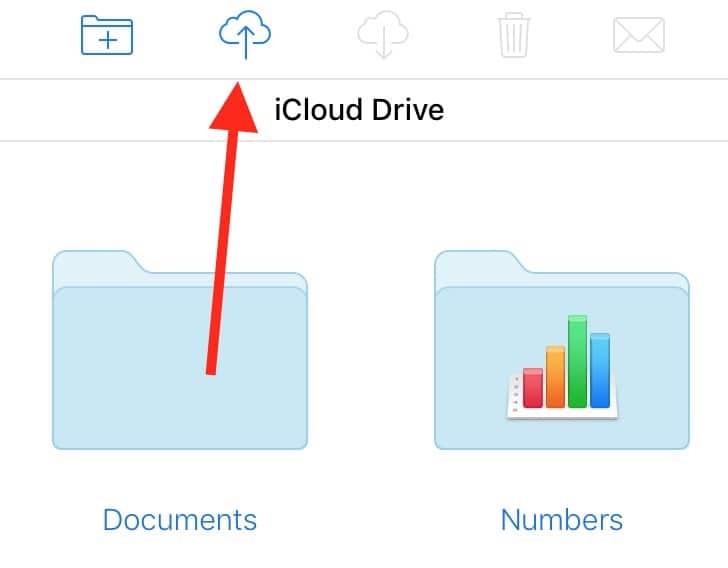 The iCloud Drive Upload Button lets you choose which files to upload to your account