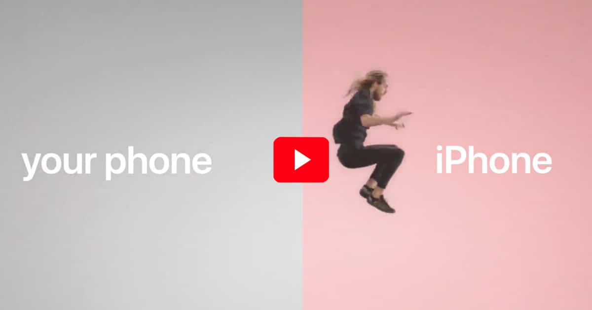 Still from Apple's Jump Commercial
