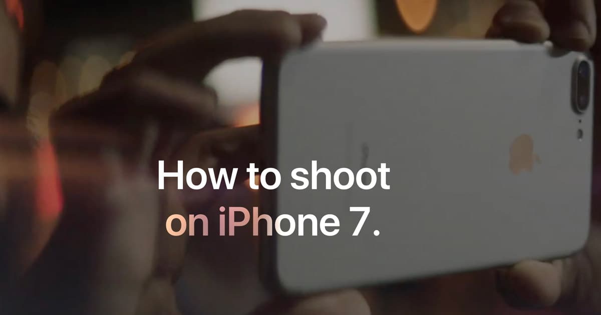 Shoot with iPhone 7 Landing