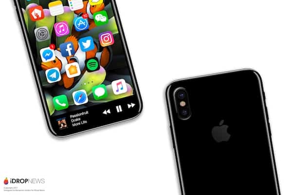 iPhone 8 Function Area and Vertical Camera