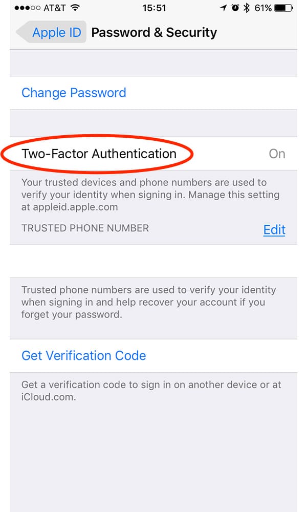 Enable two-factor authentication to improve your iCloud and Apple ID security