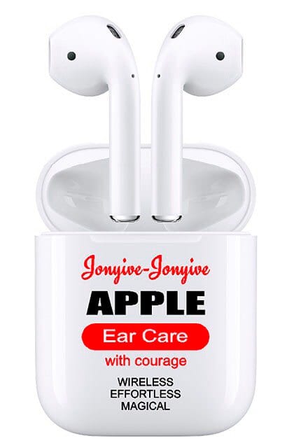 This Jonyive & Jonyive Apple Ear Care with courage sticker was just $3.50 at etsy.com.