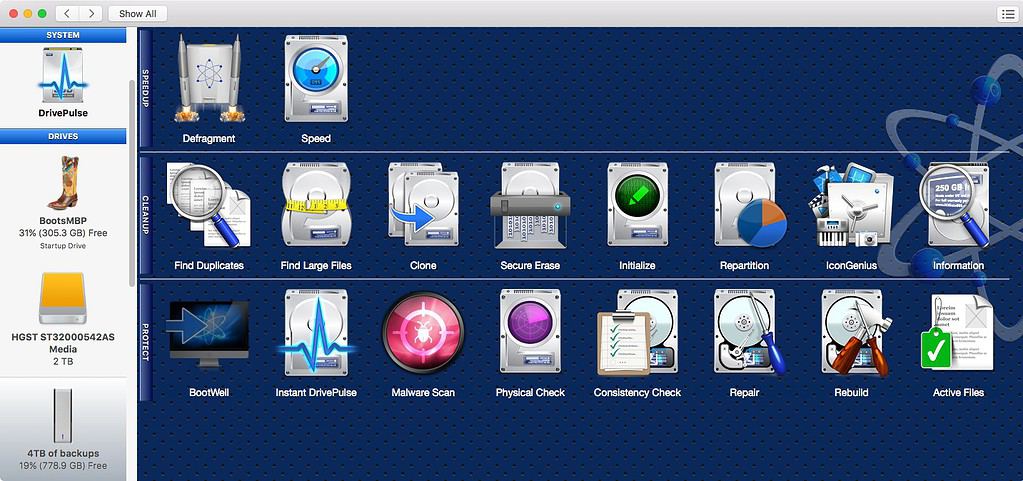 s DrivePulse monitors the health of all connected drives and detects potential data corrup Drive Genius 5: Guardian of Your Disks
