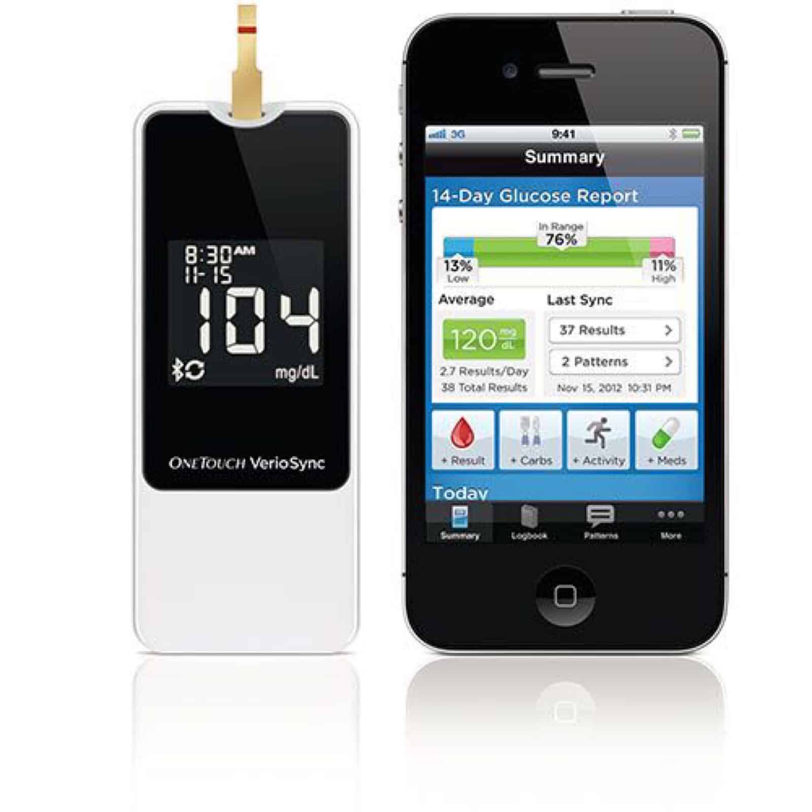 Concept image of Apple glucose monitor. 