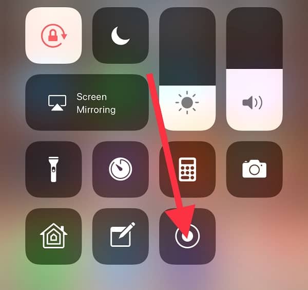 Record Your iPhone Screen in the Control Center