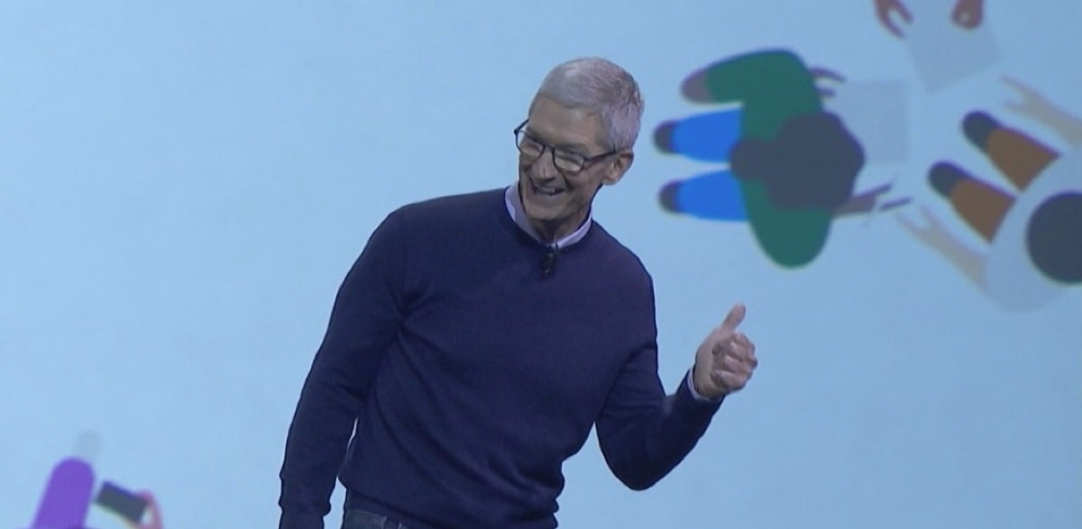 Tim Cook at WWDC 2017 keynote.