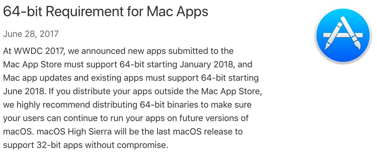 apple 64 bit mac