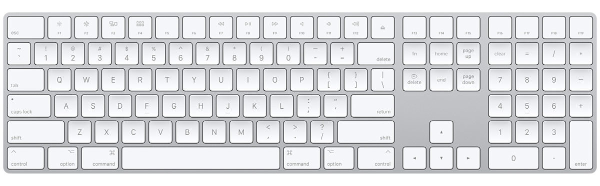 apple keyboard numeric keypad