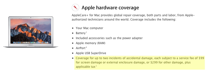 AppleCare+ for Mac: Accidental Damage Protection for a Price