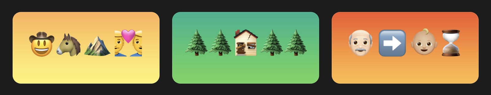 Image of iTunes movies in emojis.