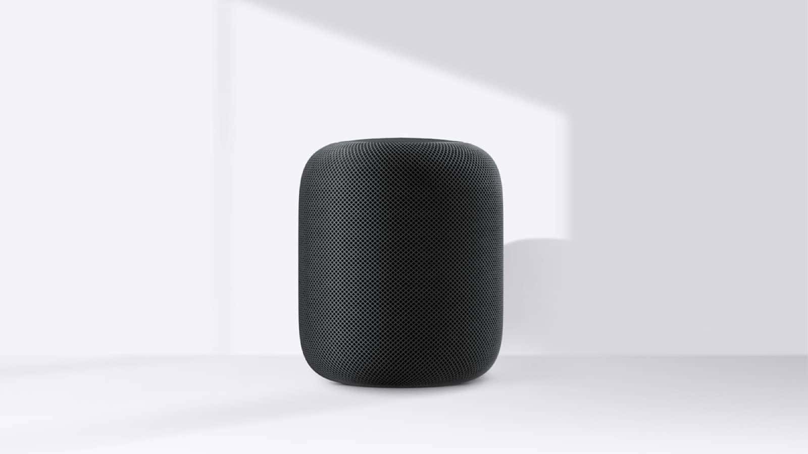 Image of HomePod, which got a HomePod firmware update recently.