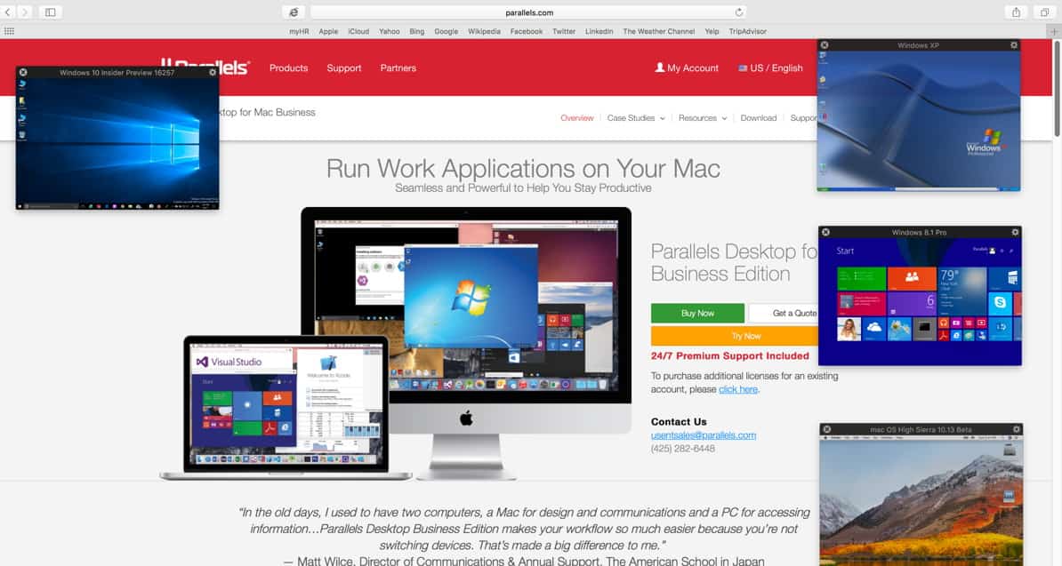 Parallels Desktop 13 for Mac Features Touch Bar Support and P.I.P.