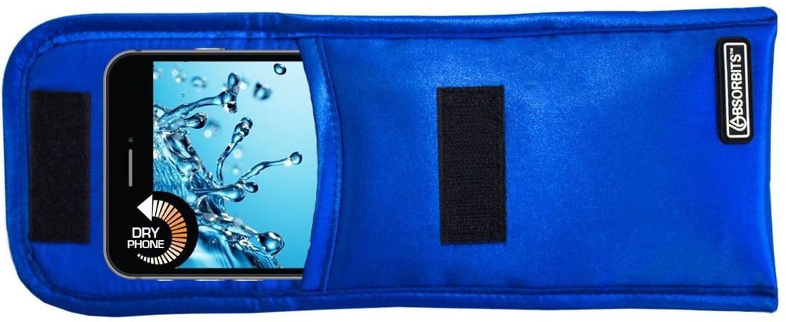 Absorbits Wet Phone Rescue Pouch for Home Smartphone Drying