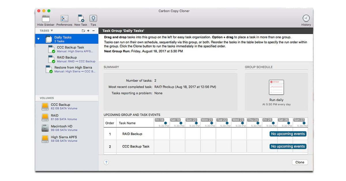 Carbon Copy Cloner Adds APFS Support