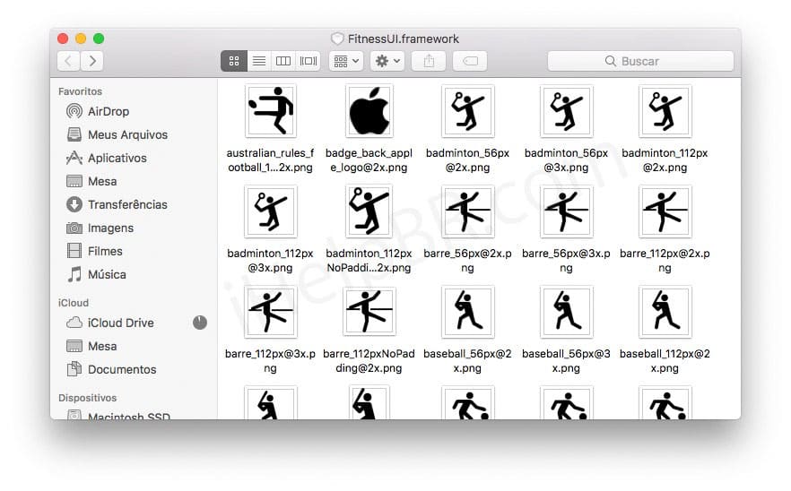 iOS 11 Workout Icons