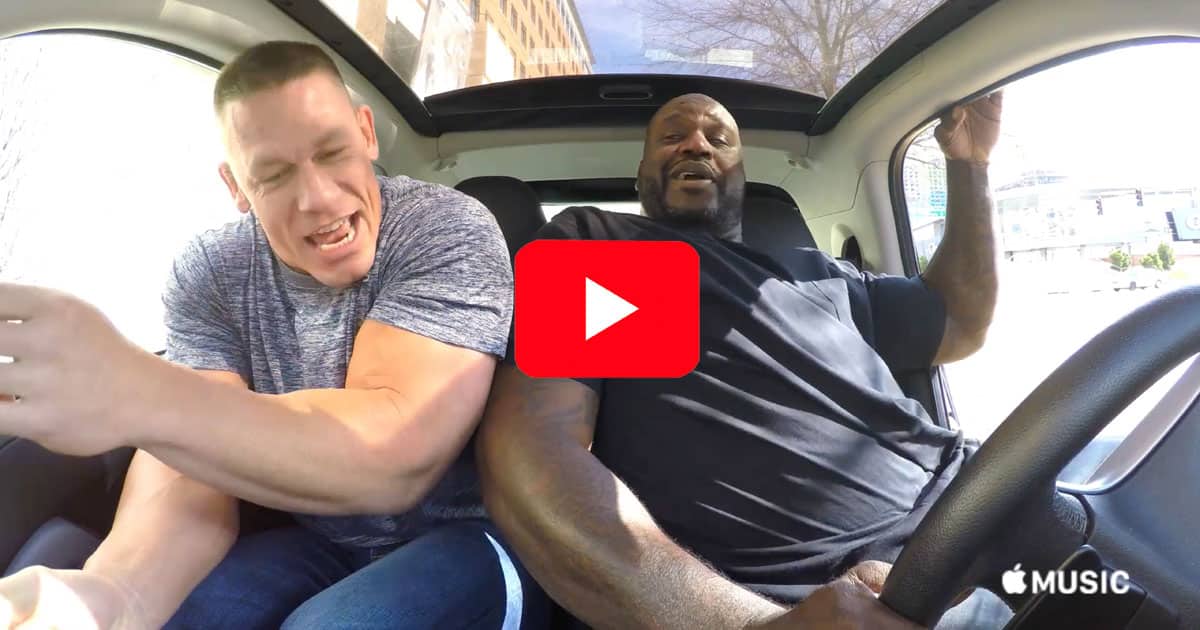 John Cena and The Shaq in Carpool Karaoke
