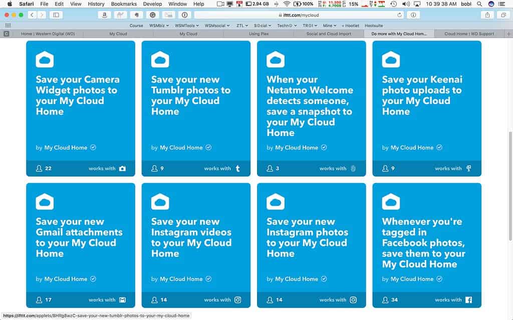Some IFTTT recipes you can use with My Cloud Home. 