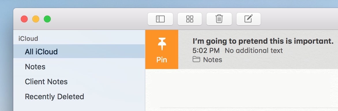 Notes Pin Icon