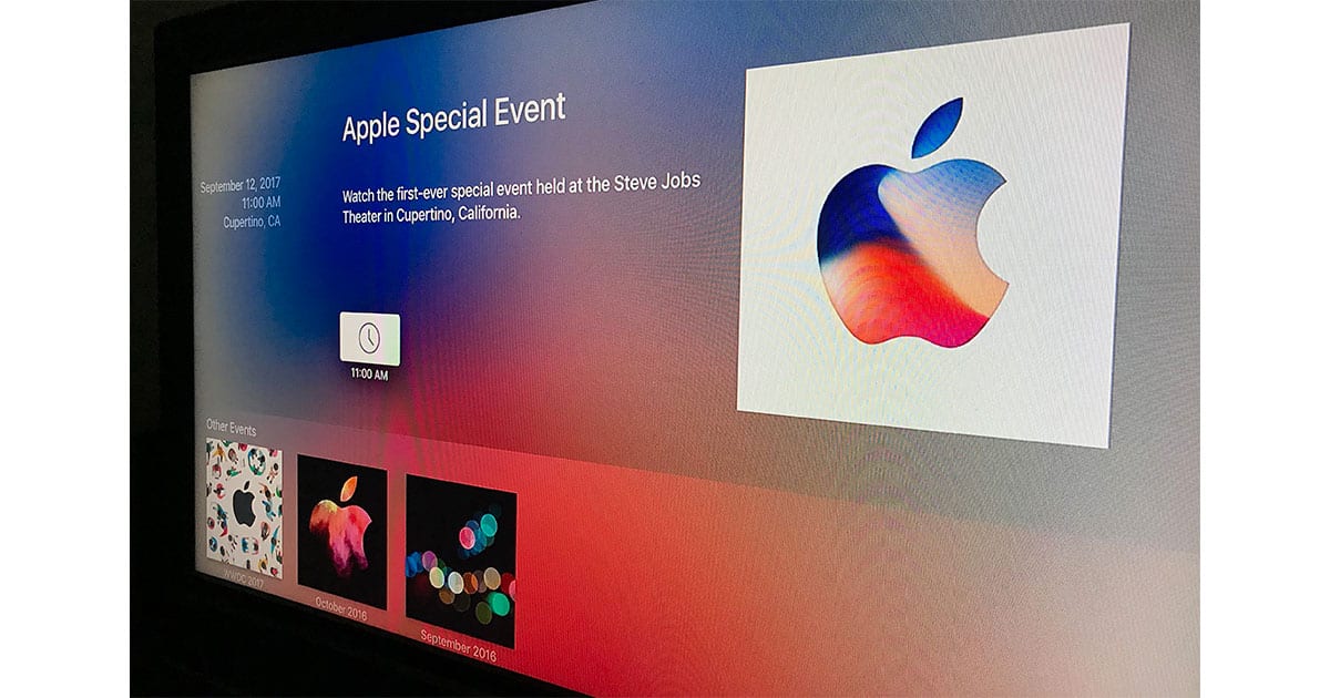 Apple TV special event app