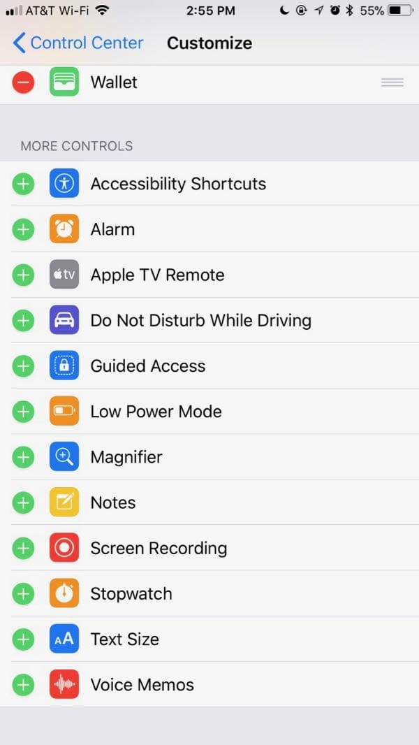Using iOS 11 Screen Recording - Step 3