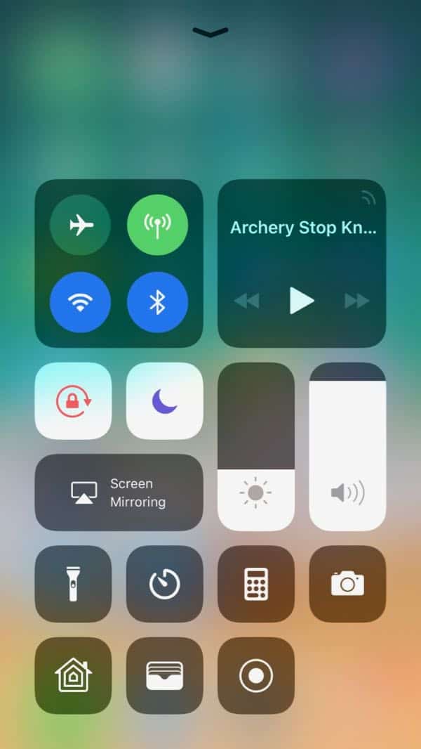 Using iOS 11 Screen Recording - Step 4