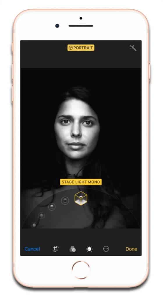 iPhone 8 Portrait Lighting is one of the new iPhone camera features.