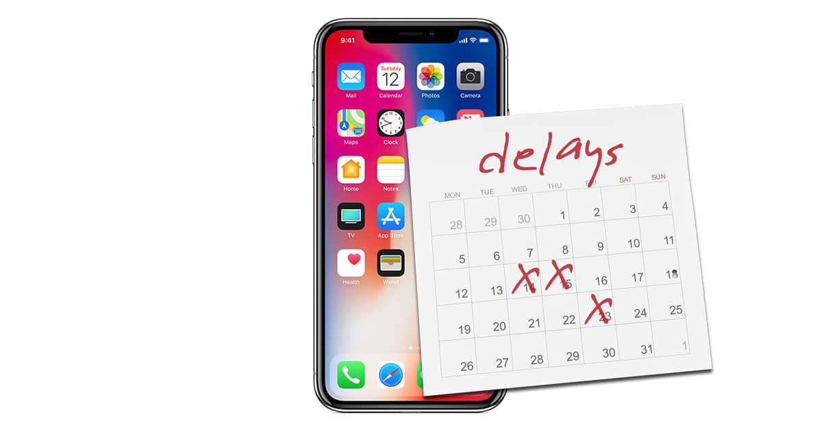 iPhone X facing production delays