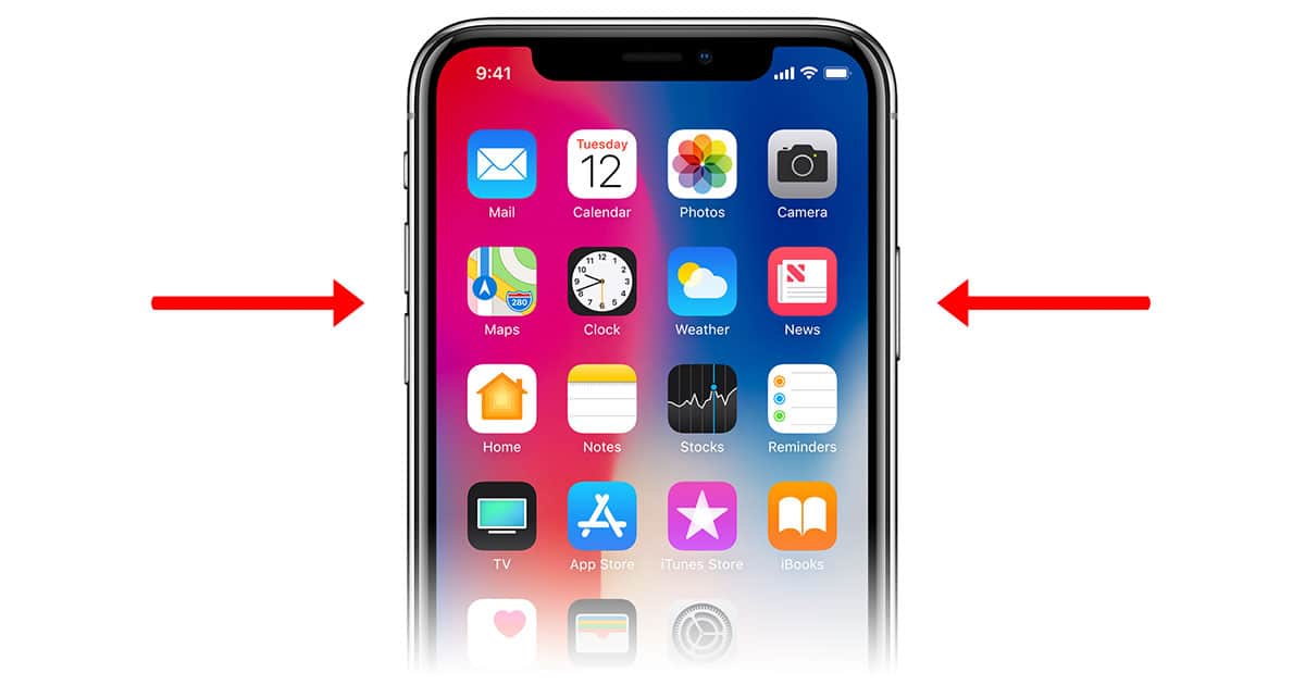 Disable Face ID on iPhone X by gripping the side buttons