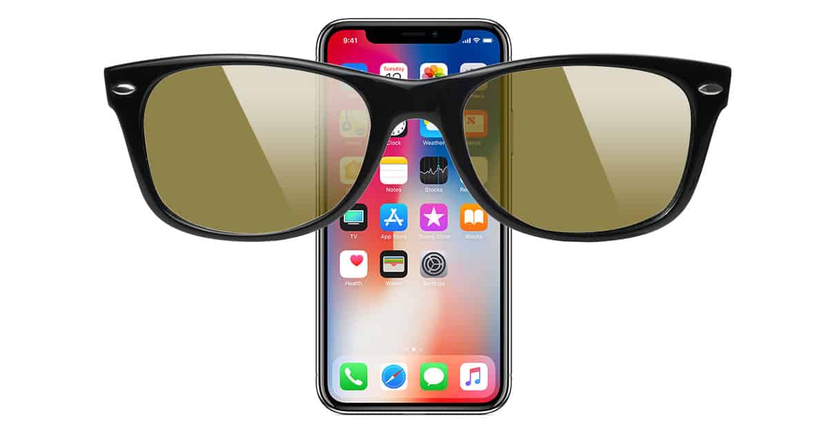 Image result for iPhone X and Sunglasses