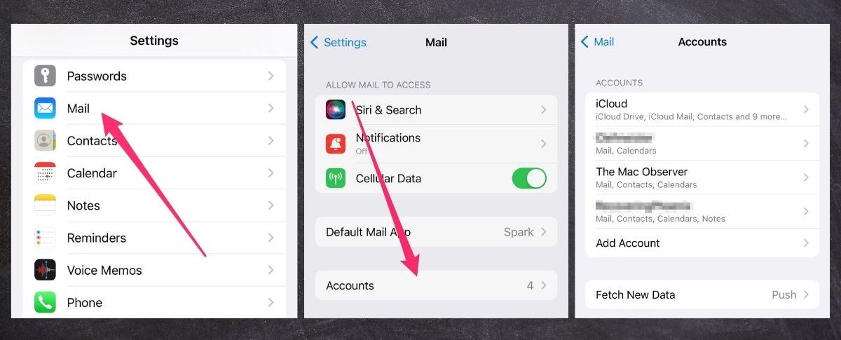Manage Your Email and Internet Accounts in iOS