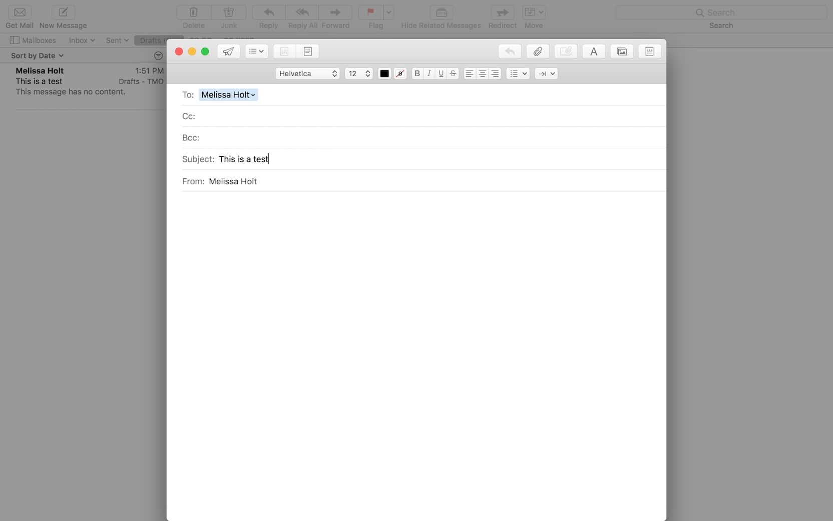 macOS High Sierra Mail full screen mode without split screen mode for messages