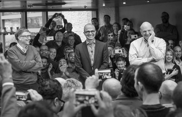 Nadella introduced as new CEO, February 2014.