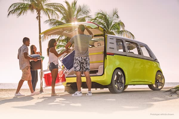 Volkswagen Bus at the beach