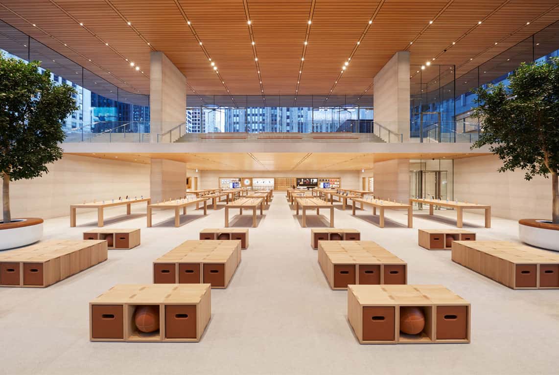 Tables and Chairs at Apple Michigan Ave