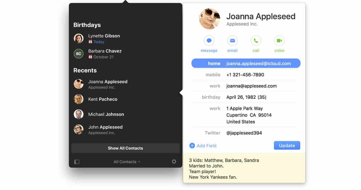 Flexibits Intros Cardhop Interactive Contacts Manager for the Mac